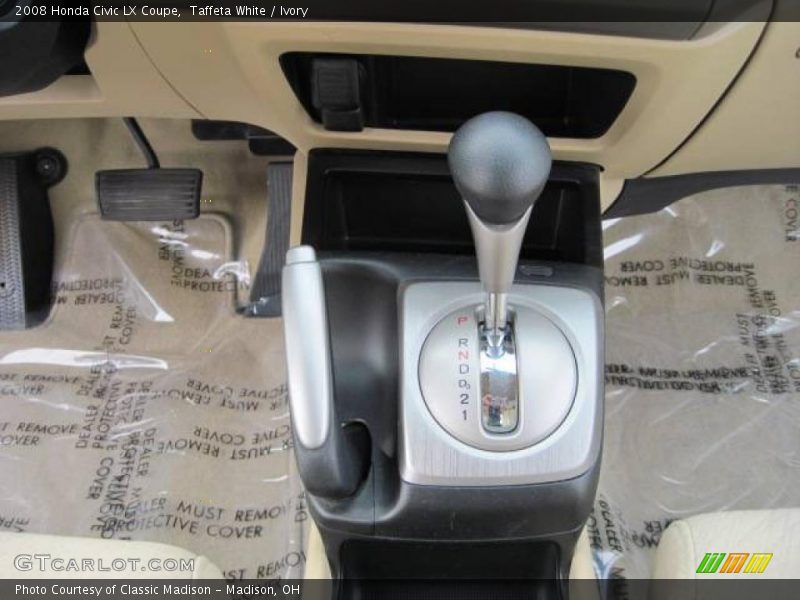Taffeta White / Ivory 2008 Honda Civic LX Coupe