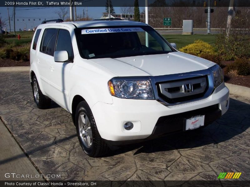 Taffeta White / Blue 2009 Honda Pilot EX