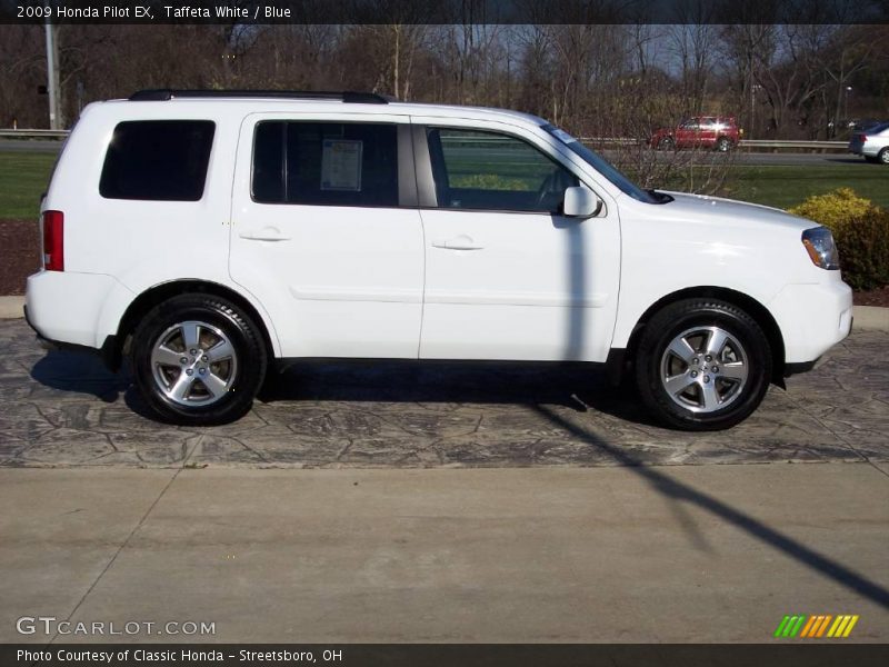 Taffeta White / Blue 2009 Honda Pilot EX