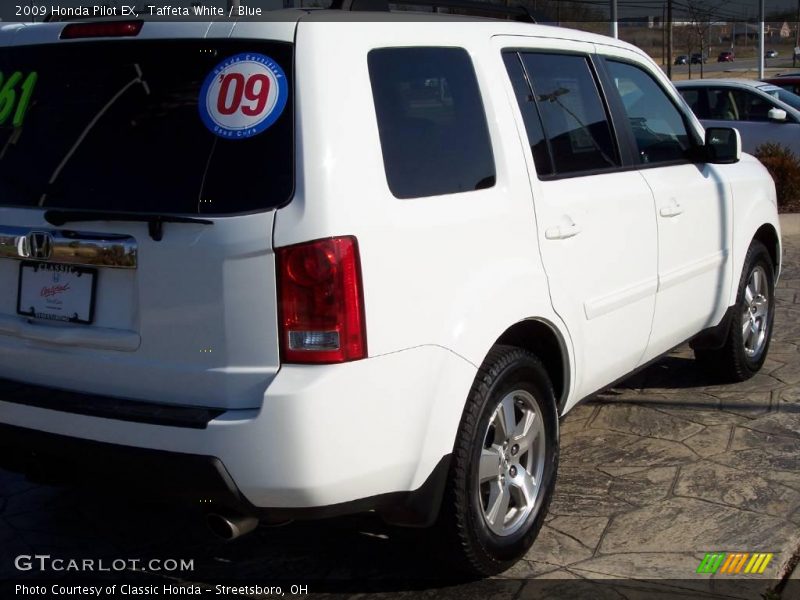 Taffeta White / Blue 2009 Honda Pilot EX