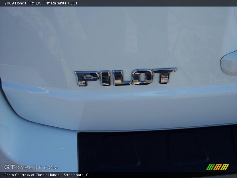 Taffeta White / Blue 2009 Honda Pilot EX