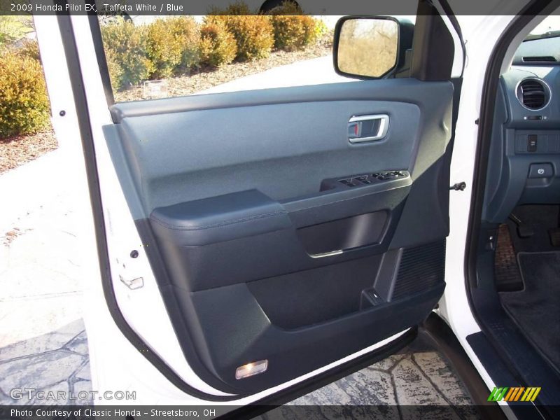 Taffeta White / Blue 2009 Honda Pilot EX