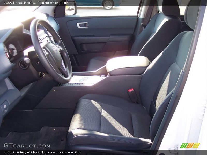 Taffeta White / Blue 2009 Honda Pilot EX