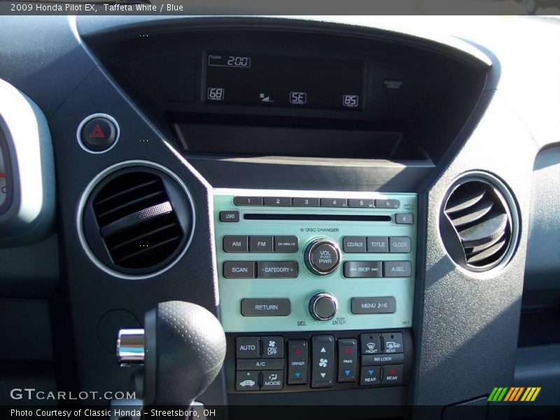 Taffeta White / Blue 2009 Honda Pilot EX