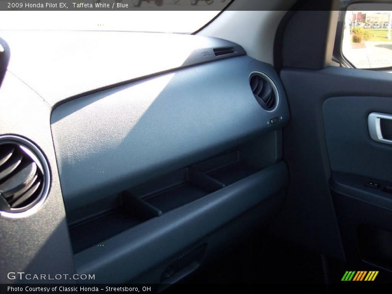 Taffeta White / Blue 2009 Honda Pilot EX