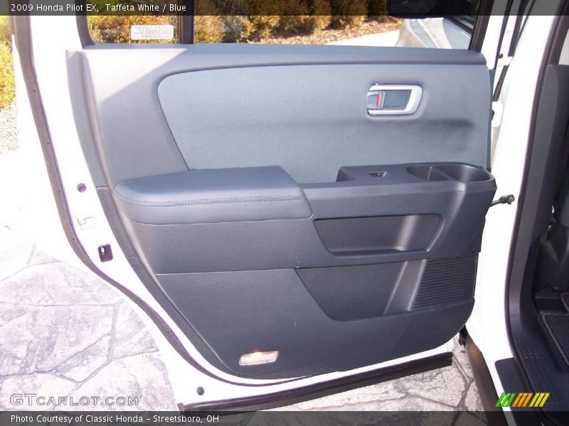 Taffeta White / Blue 2009 Honda Pilot EX