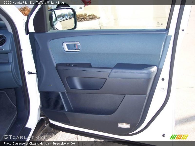 Taffeta White / Blue 2009 Honda Pilot EX