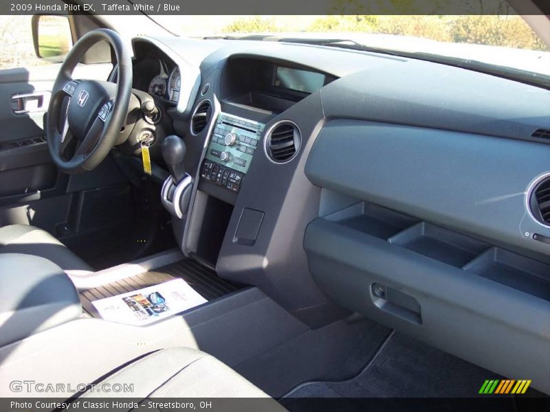 Taffeta White / Blue 2009 Honda Pilot EX