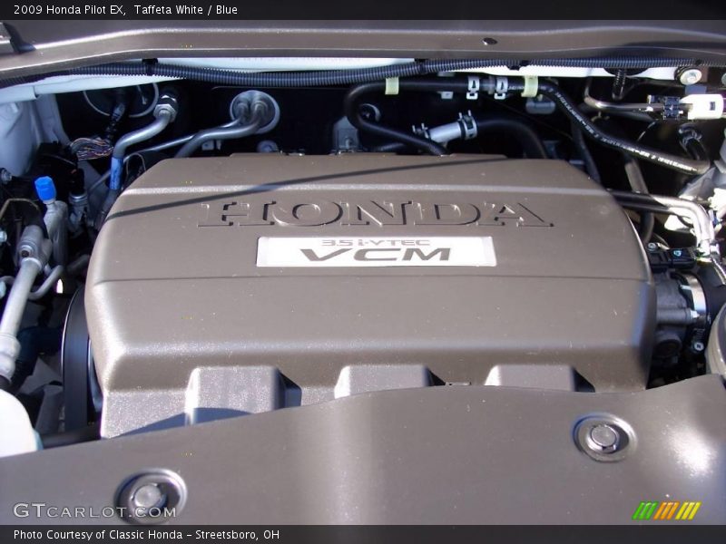 Taffeta White / Blue 2009 Honda Pilot EX