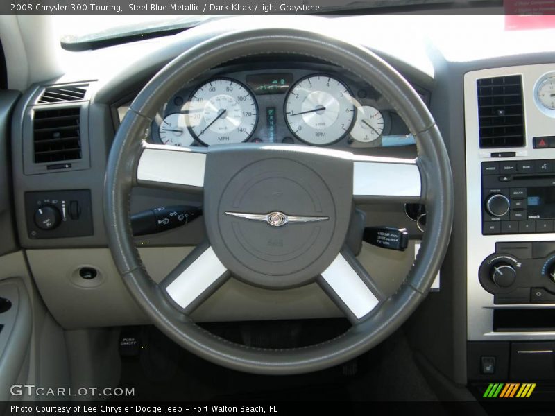 Steel Blue Metallic / Dark Khaki/Light Graystone 2008 Chrysler 300 Touring