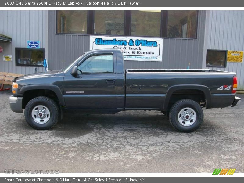 Carbon Metallic / Dark Pewter 2003 GMC Sierra 2500HD Regular Cab 4x4