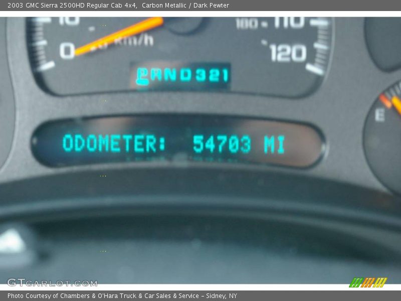 Carbon Metallic / Dark Pewter 2003 GMC Sierra 2500HD Regular Cab 4x4