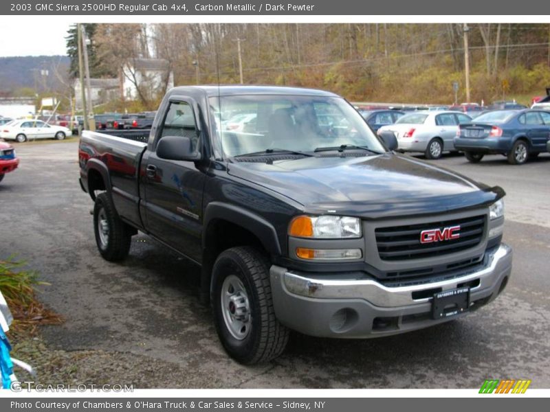 Carbon Metallic / Dark Pewter 2003 GMC Sierra 2500HD Regular Cab 4x4