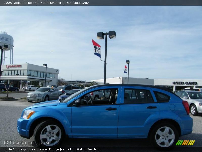 Surf Blue Pearl / Dark Slate Gray 2008 Dodge Caliber SE