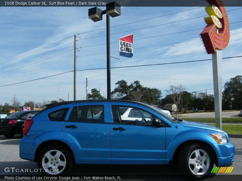 Surf Blue Pearl / Dark Slate Gray 2008 Dodge Caliber SE