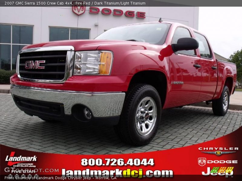 Fire Red / Dark Titanium/Light Titanium 2007 GMC Sierra 1500 Crew Cab 4x4
