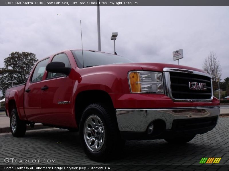 Fire Red / Dark Titanium/Light Titanium 2007 GMC Sierra 1500 Crew Cab 4x4