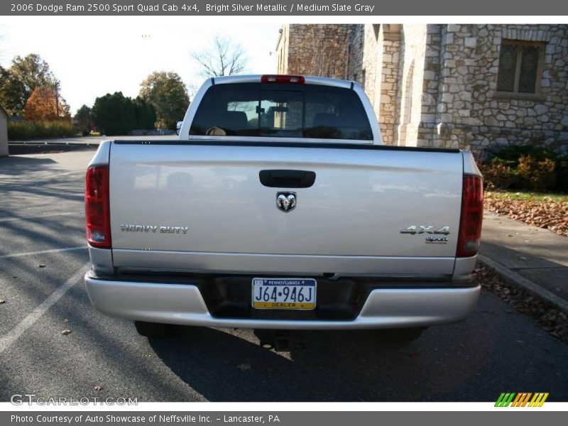 Bright Silver Metallic / Medium Slate Gray 2006 Dodge Ram 2500 Sport Quad Cab 4x4