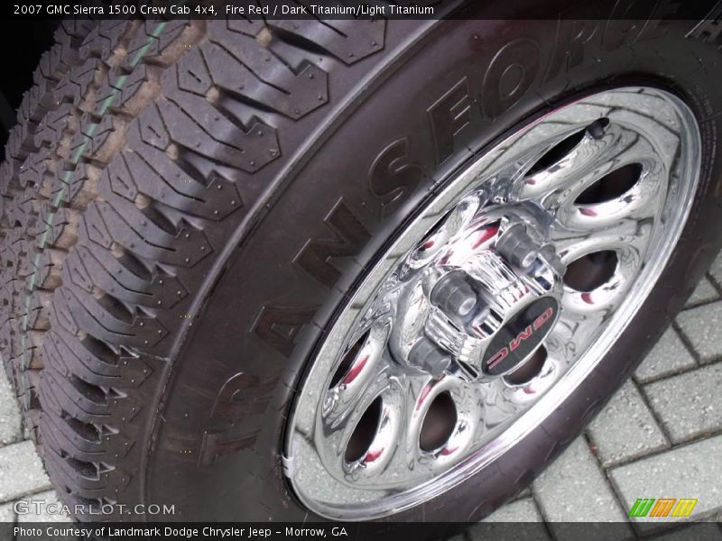 Fire Red / Dark Titanium/Light Titanium 2007 GMC Sierra 1500 Crew Cab 4x4