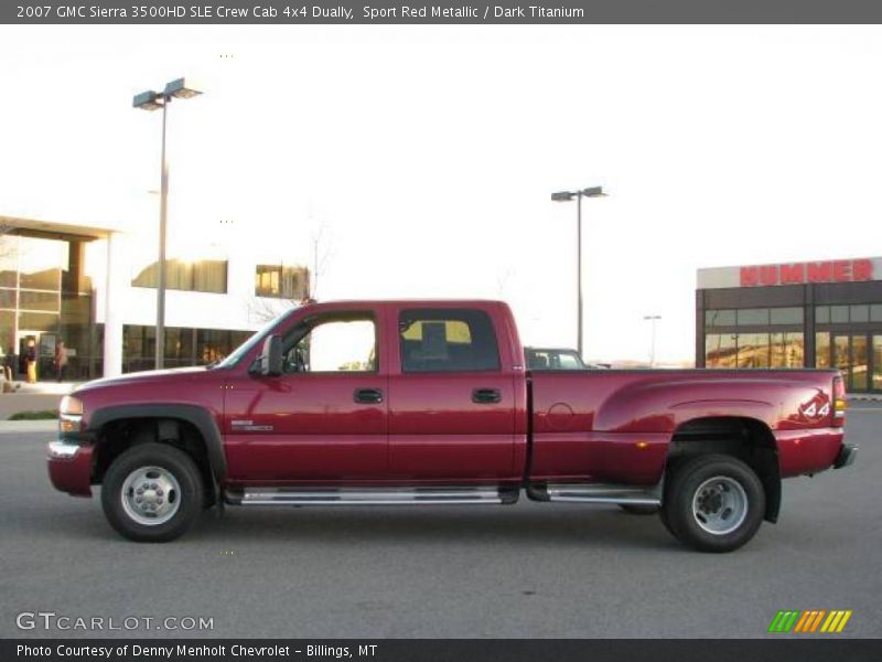 Sport Red Metallic / Dark Titanium 2007 GMC Sierra 3500HD SLE Crew Cab 4x4 Dually