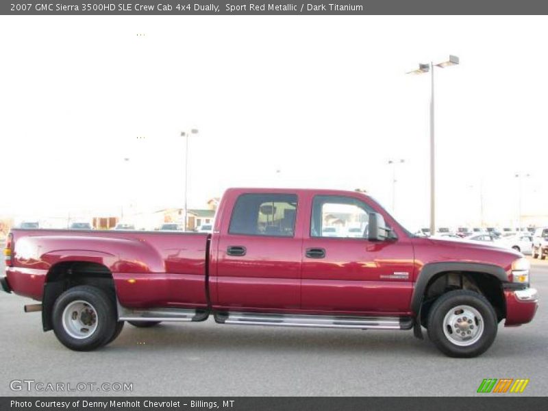 Sport Red Metallic / Dark Titanium 2007 GMC Sierra 3500HD SLE Crew Cab 4x4 Dually