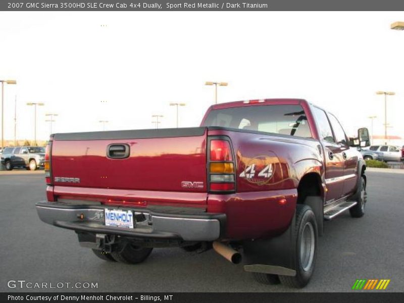 Sport Red Metallic / Dark Titanium 2007 GMC Sierra 3500HD SLE Crew Cab 4x4 Dually