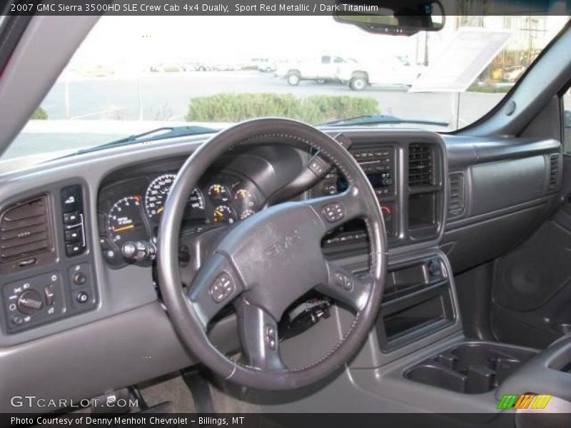 Sport Red Metallic / Dark Titanium 2007 GMC Sierra 3500HD SLE Crew Cab 4x4 Dually