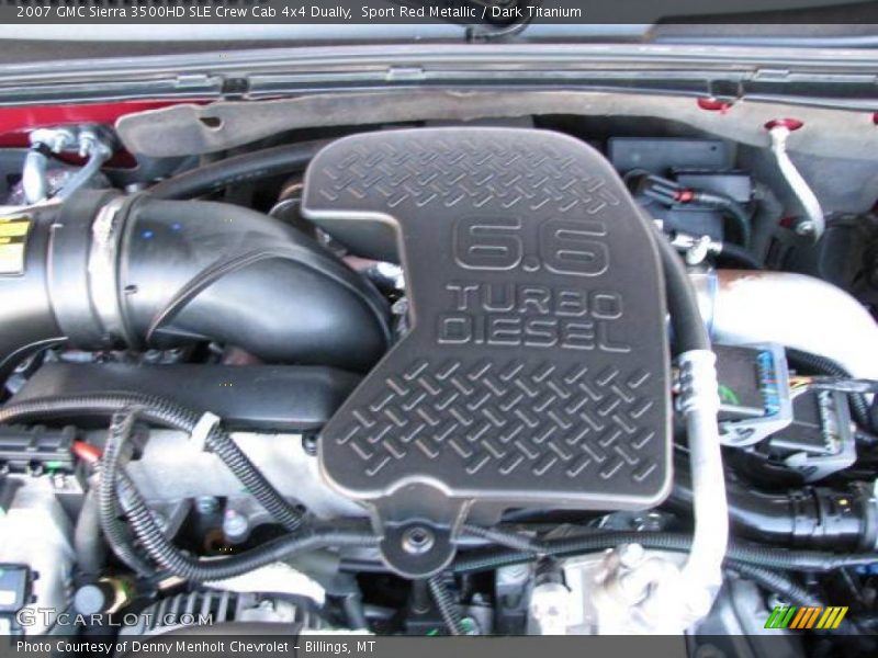 Sport Red Metallic / Dark Titanium 2007 GMC Sierra 3500HD SLE Crew Cab 4x4 Dually