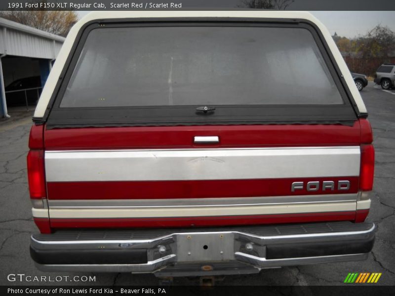 Scarlet Red / Scarlet Red 1991 Ford F150 XLT Regular Cab