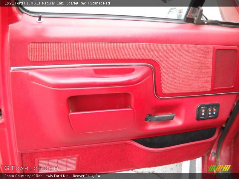 Scarlet Red / Scarlet Red 1991 Ford F150 XLT Regular Cab