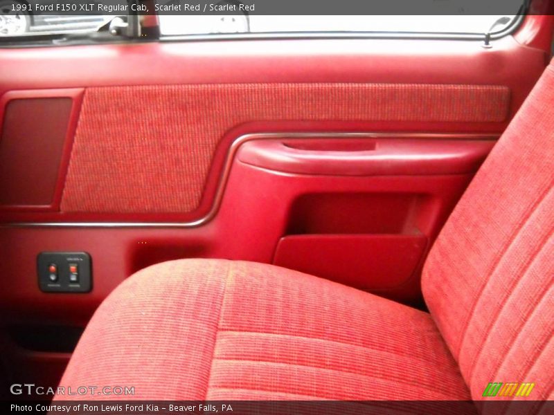 Scarlet Red / Scarlet Red 1991 Ford F150 XLT Regular Cab
