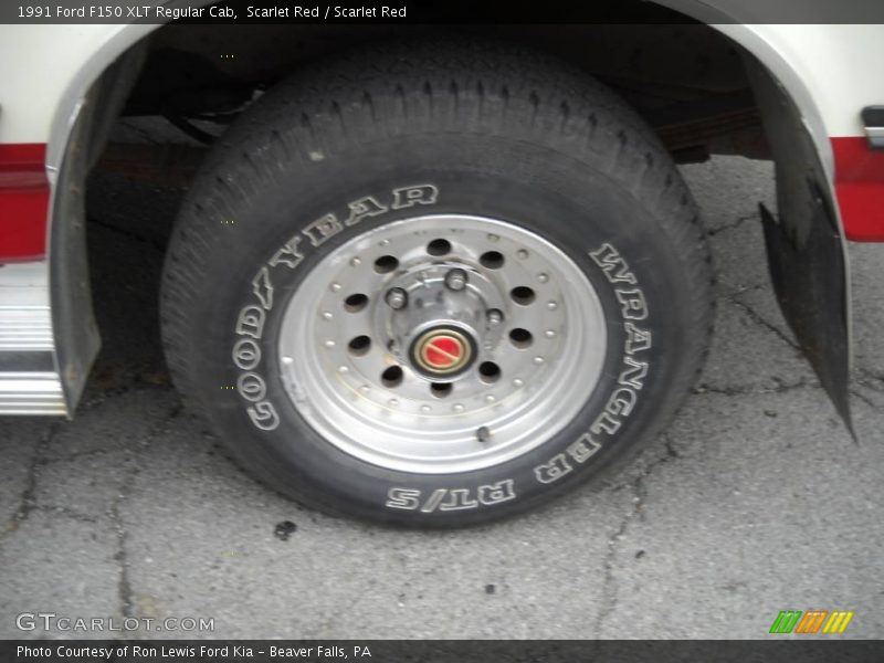 Scarlet Red / Scarlet Red 1991 Ford F150 XLT Regular Cab