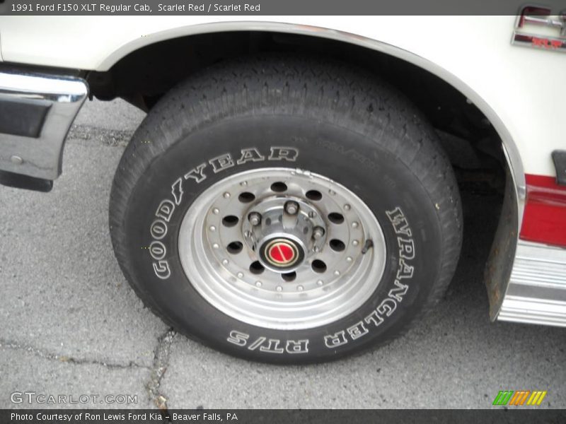 Scarlet Red / Scarlet Red 1991 Ford F150 XLT Regular Cab