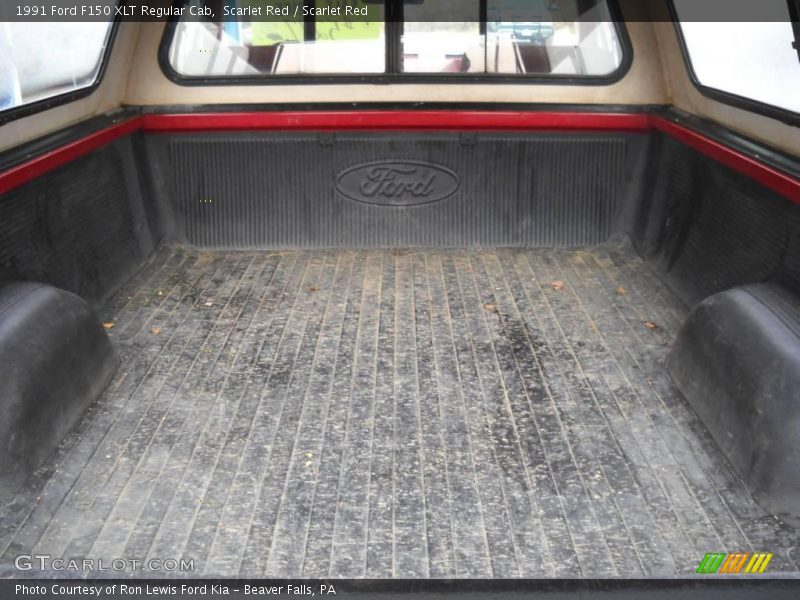 Scarlet Red / Scarlet Red 1991 Ford F150 XLT Regular Cab