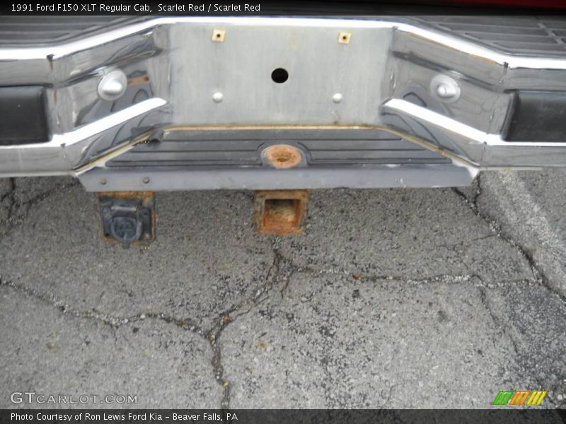 Scarlet Red / Scarlet Red 1991 Ford F150 XLT Regular Cab