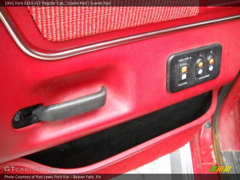Scarlet Red / Scarlet Red 1991 Ford F150 XLT Regular Cab