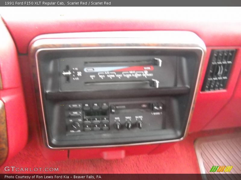 Scarlet Red / Scarlet Red 1991 Ford F150 XLT Regular Cab