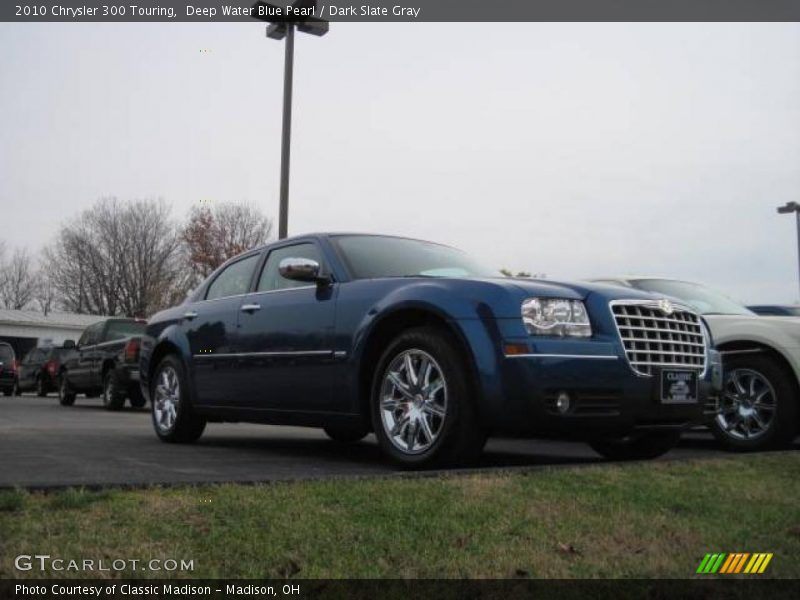 Deep Water Blue Pearl / Dark Slate Gray 2010 Chrysler 300 Touring