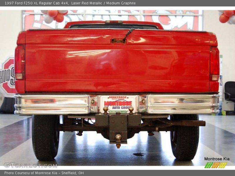 Laser Red Metallic / Medium Graphite 1997 Ford F250 XL Regular Cab 4x4