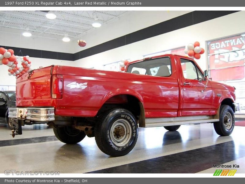 Laser Red Metallic / Medium Graphite 1997 Ford F250 XL Regular Cab 4x4