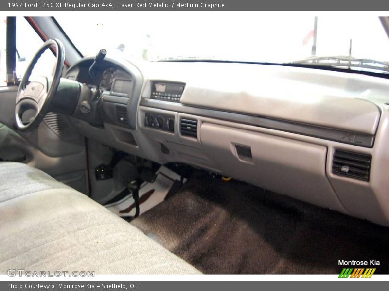 Laser Red Metallic / Medium Graphite 1997 Ford F250 XL Regular Cab 4x4