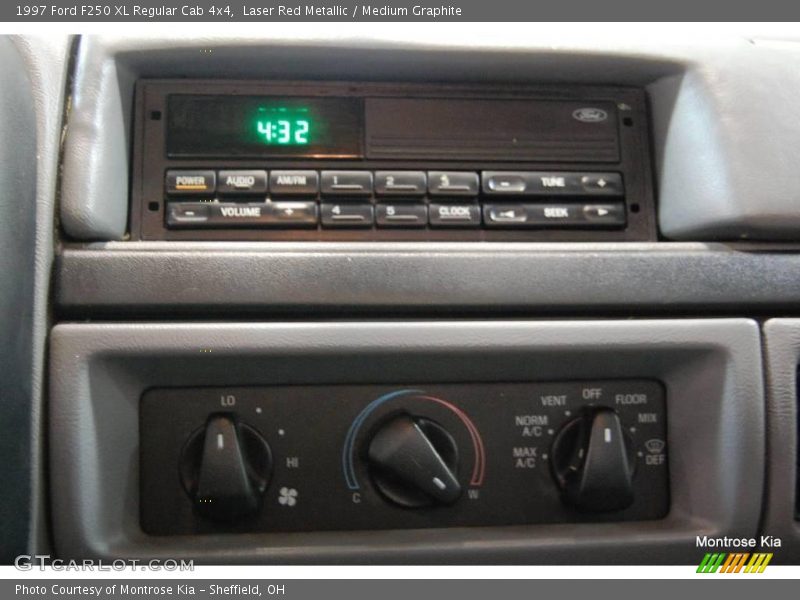 Laser Red Metallic / Medium Graphite 1997 Ford F250 XL Regular Cab 4x4