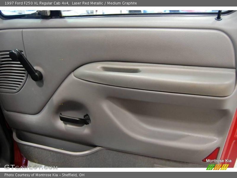 Laser Red Metallic / Medium Graphite 1997 Ford F250 XL Regular Cab 4x4