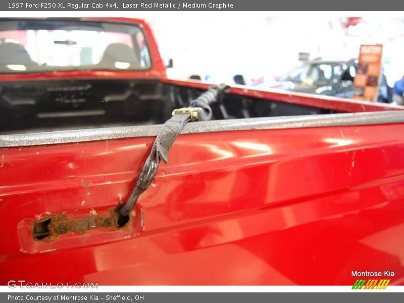 Laser Red Metallic / Medium Graphite 1997 Ford F250 XL Regular Cab 4x4