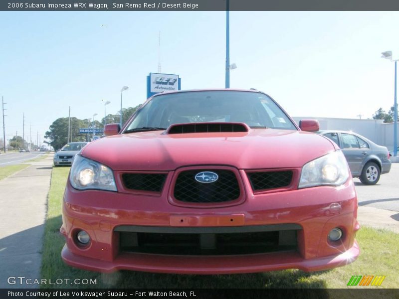 San Remo Red / Desert Beige 2006 Subaru Impreza WRX Wagon