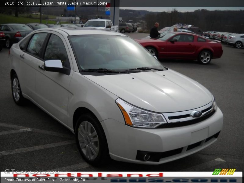 White Suede / Medium Stone 2010 Ford Focus SEL Sedan