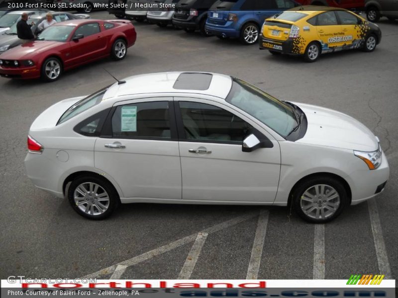 White Suede / Medium Stone 2010 Ford Focus SEL Sedan