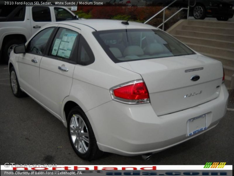 White Suede / Medium Stone 2010 Ford Focus SEL Sedan