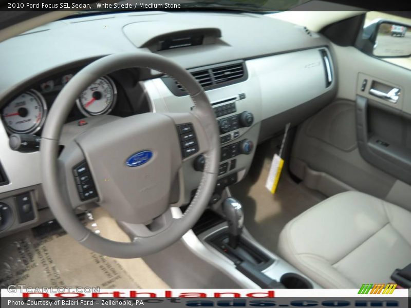 White Suede / Medium Stone 2010 Ford Focus SEL Sedan