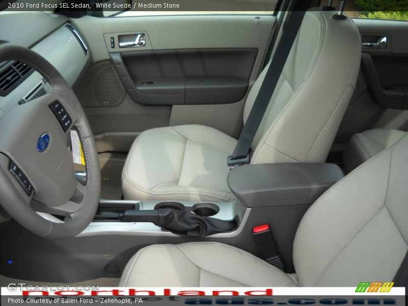 White Suede / Medium Stone 2010 Ford Focus SEL Sedan